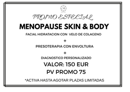 PROMOCION MENOPAUSE SKIN&BODY